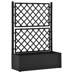 Raised Bed Anthracite Plastic (PP) 39.4 x 16.9 x 55.9 in Planters