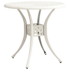 Garden Table White Cast Aluminum Standard Garden Table Circular
