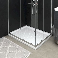 Shower Base Tray with Dots White 31.5"x39.4"x1.6" ABS