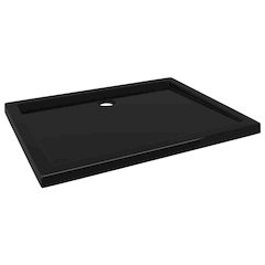Rectangular ABS Shower Base Tray Black 27.6"x35.4"