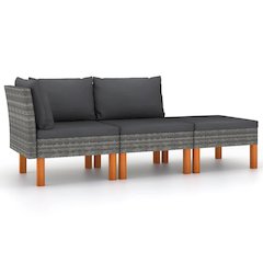Garden Lounge Set Grey