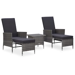 Garden Lounge Set Grey
