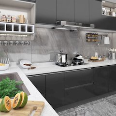 Furniture Film Black PVC 197 in x 35.4 in Adjustable Armrests