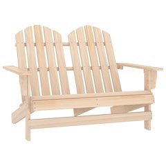 Garden Chair Natural Wood Solid Fir Wood Standard Ergonomic