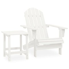 Garden Chair White Solid fir wood Standard Ergonomic