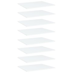 Shelf Set of 8 White Engineered wood 23.6 x 19.7 in Simple