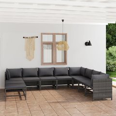 Garden Lounge Set Grey