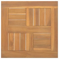 Table Top Teak Solid teak wood 15.7 x 15.7 x 1.0 in Durable