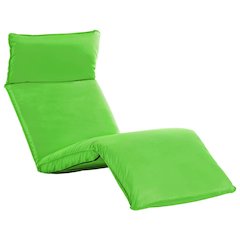 Sunlounger Green Oxford Fabric Full Length Foldable Waterproof