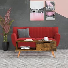 Coffee Table Smoked oak Engineered wood Medium Coffee Table