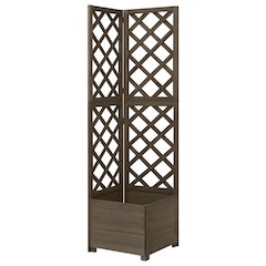 Planter Grey Solid Fir Wood 59.1 in tall Planters Planter