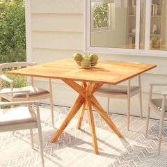 Garden Table Natural Wood Solid Acacia wood Medium Durable