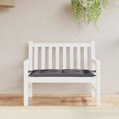 Garden Bench Cushion Anthracite Oxford fabric (100% polyester)