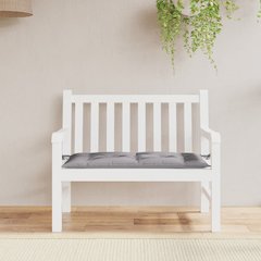 Garden Bench Cushion Grey Oxford fabric Medium