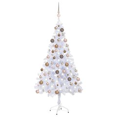 vidaXL Artificial Christmas Tree with LEDs&Ball Set 59.1" 380 Branches, 3077579
