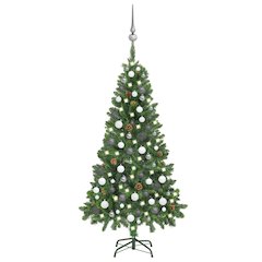 vidaXL Artificial Christmas Tree with LEDs&Ball Set Pine Cones 59.1", 3077892