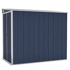 Garden Shed Anthracite Galvanized steel 46.5 x 76.4 x 70.1 in