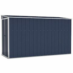 Garden Shed Anthracite Galvanized steel, metal Medium Garden Shed