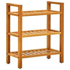 Shoe Rack Solid Oak Solid Oak Wood Medium Shoe Rack Rectangular