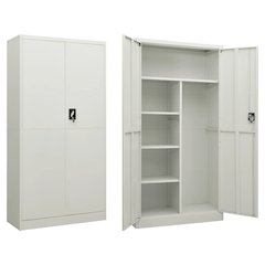 Locker Cabinet Light grey Steel Large Locker Cabinet