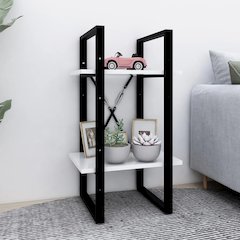 Book Cabinet White Engineered wood Medium Book Cabinet