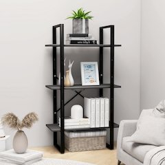 Storage Shelf Grey Metal Medium Storage Shelf Rectangular