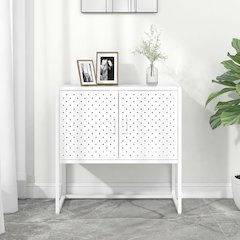 Sideboard White Steel Medium Levelers Sideboard Rectangular