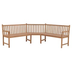 Corner Bench Natural Teak Teak wood Large Durable Corner Bench