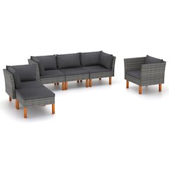 Garden Lounge Set Gray