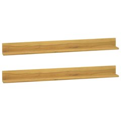 Wall Shelf Natural Teak Solid teak wood with a natural finish