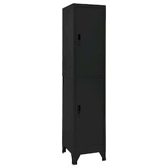 Locker Cabinet Black Steel 70.9 in tall Locker Cabinet