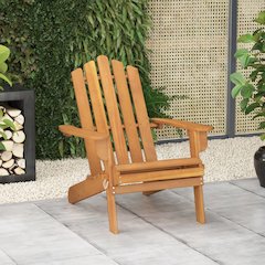 Garden Chair Natural wood Solid Acacia wood Standard Foldable