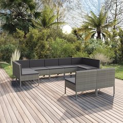 Garden Lounge Set Grey