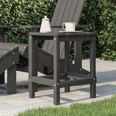 Garden Table Anthracite HDPE Small UV-resistant materials