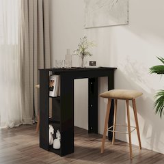 Bar Table Black Engineered wood Medium Durable Bar Table