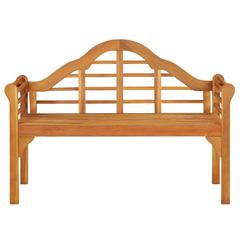 Garden Bench Brown Solid Acacia Wood Medium Ergonomic
