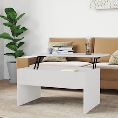 Coffee Table High gloss white Engineered wood