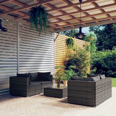 Garden Lounge Set Grey, Anthracite