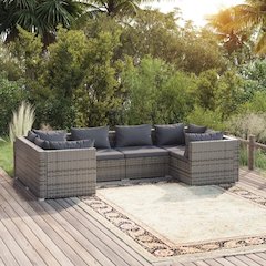 Garden Lounge Set Grey, Anthracite