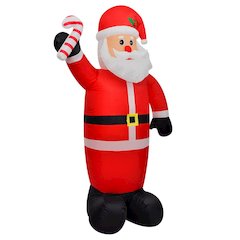 Inflatable Santa Claus Multicolor Polyester 8 ft