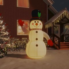 Inflatable Snowman Multicolor Oxford fabric with PU coating