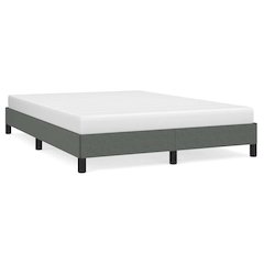 Dark Grey Bed Frame 100% polyester, plywood, engineered wood Queen
