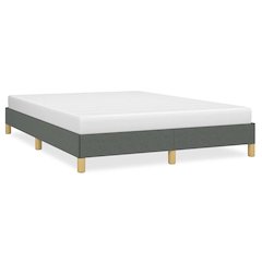 Bed Frame Dark Grey Fabric, plywood, engineered wood Queen