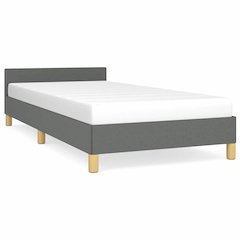 Bed Frame With Headboard Dark Gray