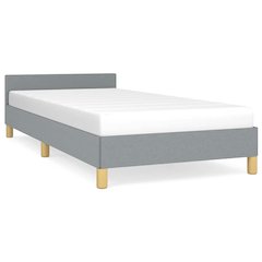 Bed Frame With Headboard Light grey