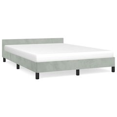 Bed Frame With Headboard Light Grey