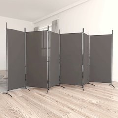 6-Panel Room Divider Anthracite 204.7"x70.9" Fabric