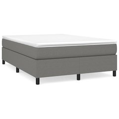 Bed Frame Dark Grey Polyester Full Modern Bed Frame