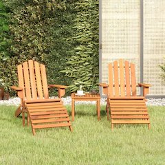 Garden Lounge Set Natural wood Solid acacia wood Standard