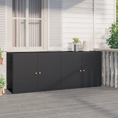Garden Storage Cabinet Black